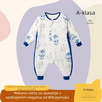 Zimska topla spavaća vreća s podijeljenim nogama za djecu, zaštita trbuha i dizajn zaključavanja temperature