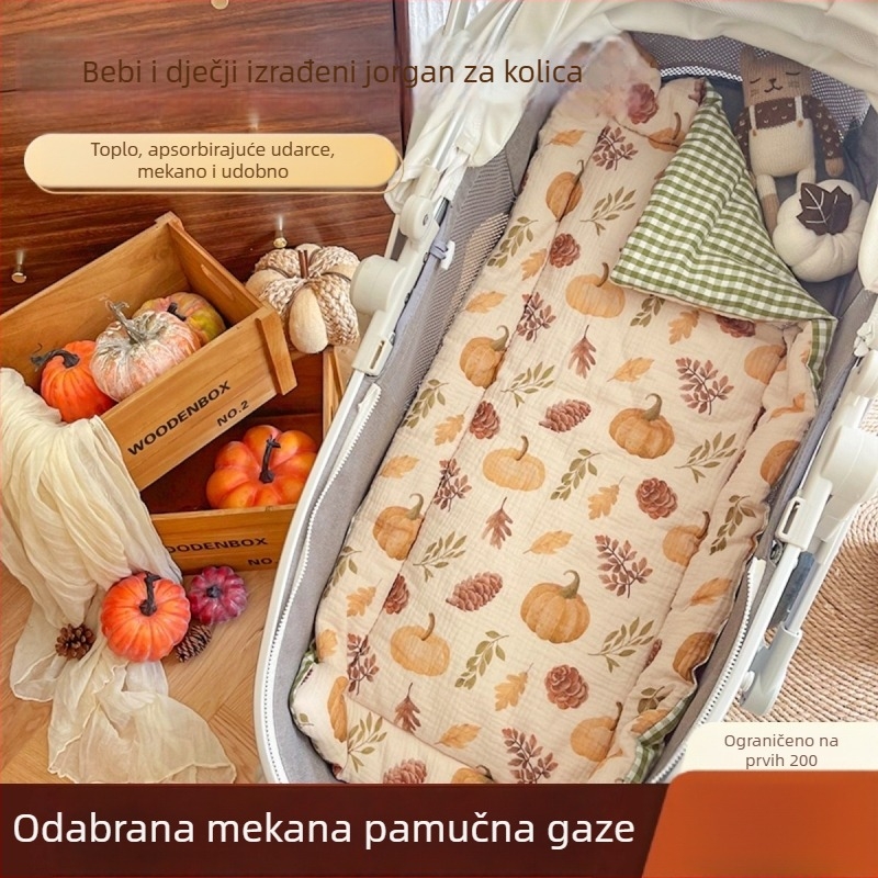 Jastučnica za dječji kolica – pamukasti jastučić za bebe 0–1 godina – namijenjeno djetetu