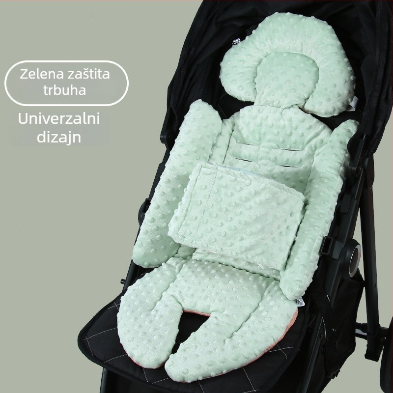 Podloga za kolica za bebe – bean velvet, univerzalna upotreba (kategorija: podloga za kolica; materijal: bean velvet; marka: Yishou)