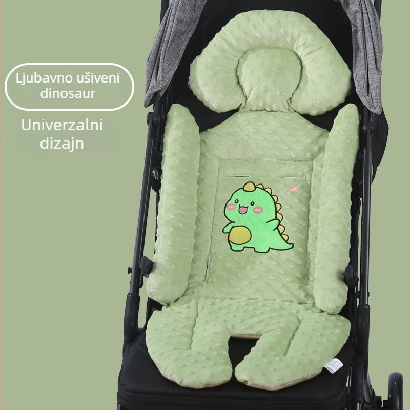 Podloga za kolica za bebe – bean velvet, univerzalna upotreba (kategorija: podloga za kolica; materijal: bean velvet; marka: Yishou)