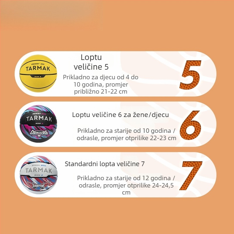 Dječja košarkaška lopta, poliester, prilagodljiv dizajn, tisak loga nije moguć