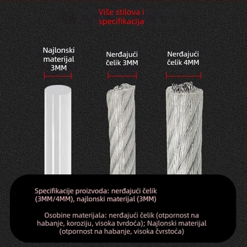 Najlon užad za šivanje košarkaške mreže – najlon užad za okvir košarke, pogodan za igre s loptom