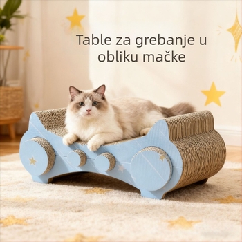 Ploča za grebanje mačaka, zaštita kauča od valovitog kartona, mačja igračka za mačiće, dodatna oprema za mačke, sladak stil