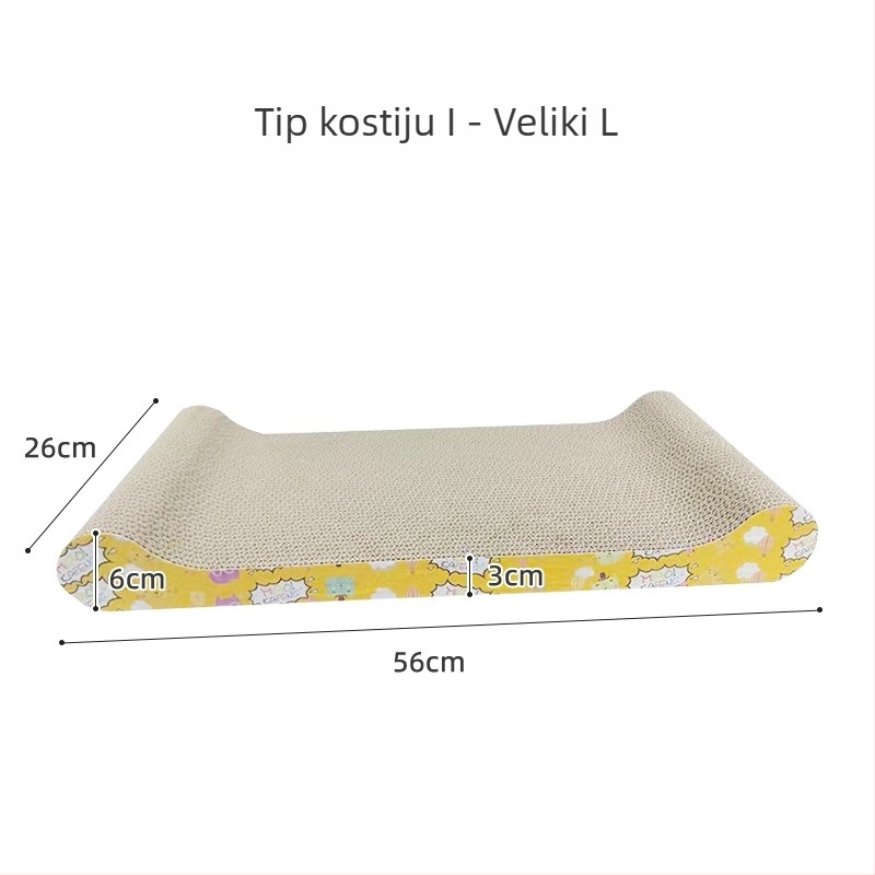 Ploča za grebanje mačaka, zaštita kauča od valovitog kartona, mačja igračka za mačiće, dodatna oprema za mačke, sladak stil