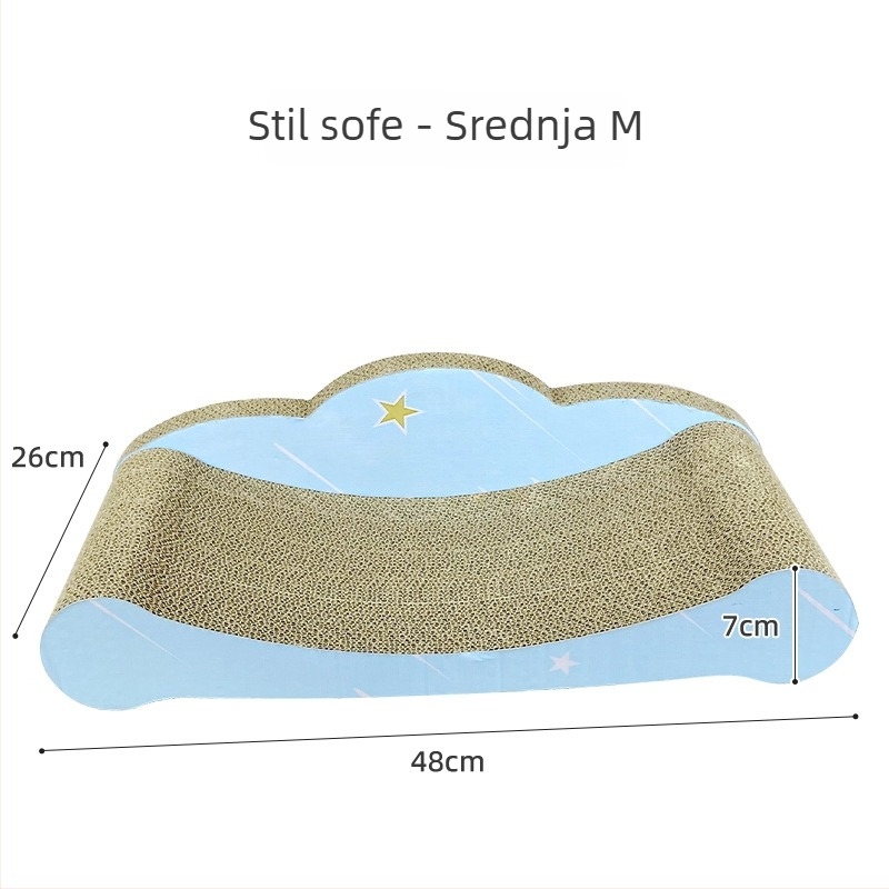 Ploča za grebanje mačaka, zaštita kauča od valovitog kartona, mačja igračka za mačiće, dodatna oprema za mačke, sladak stil