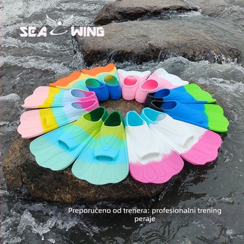 Silikonske peraje u obliku leptira za odrasle i djecu – trening peraja za slobodni stil i ronjenje