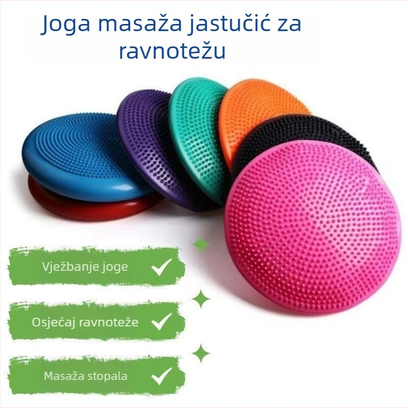 Joga PVC podloga za ravnotežu za rehabilitaciju i vježbanje ravnoteže, napuhujuća, 900 g, masažna lopta