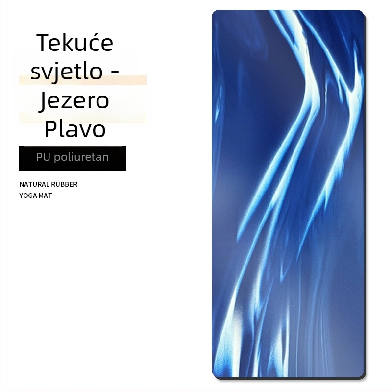 PU joga podloga, višebojna, 5 mm, 183 × 68 cm, protuklizna