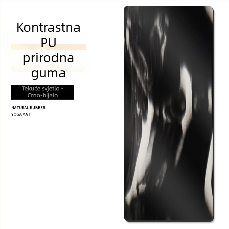 PU joga podloga, višebojna, 5 mm, 183 × 68 cm, protuklizna