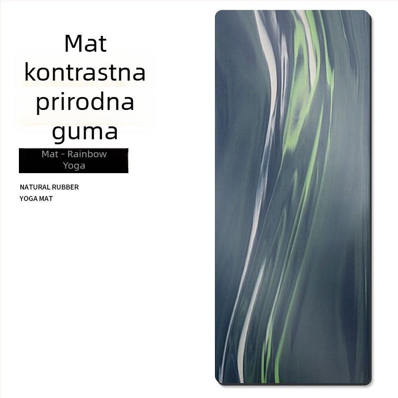 PU joga podloga, višebojna, 5 mm, 183 × 68 cm, protuklizna