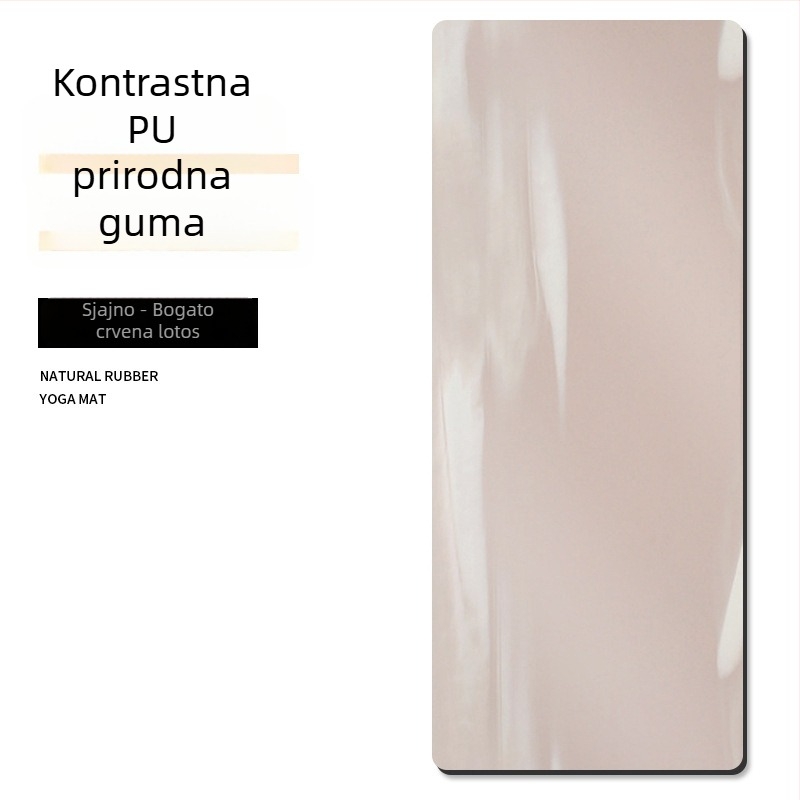 PU joga podloga, višebojna, 5 mm, 183 × 68 cm, protuklizna
