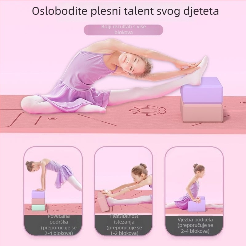 Avat's joga blok – blok visoke gustoće, ekološki pomoćni alat za jogu za odrasle i djecu