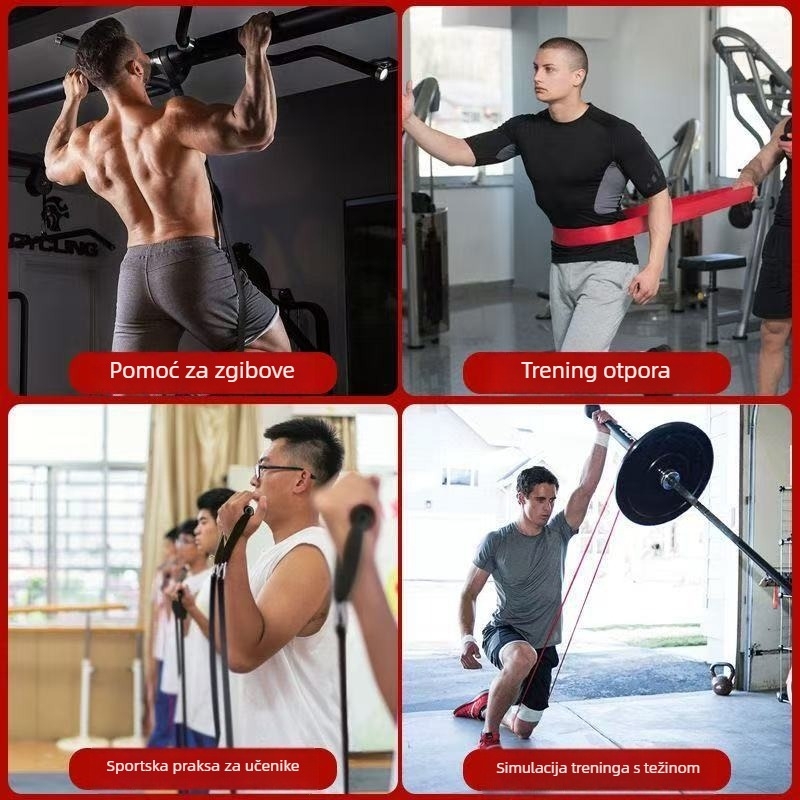 Set elastičnih traka za snagu i atletsku pripremu (Materijal: TPE; Značka: Bez marke; Tip: Elastična traka)