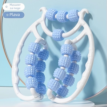 Roller za masažu nogu s prstenastim kotačićima — prenosni, masaža listova (3–4 kotača)