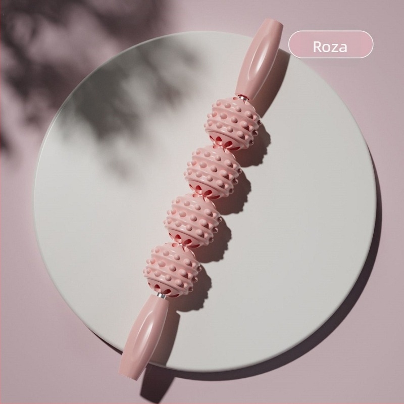 Roller za masažu nogu s prstenastim kotačićima — prenosni, masaža listova (3–4 kotača)