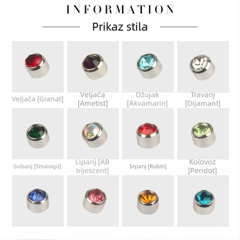 Pištolj za piercing uha – 316 inox, elektroplatiranje, unisex, jednostavan stil, krug, srce, pet zvjezdica