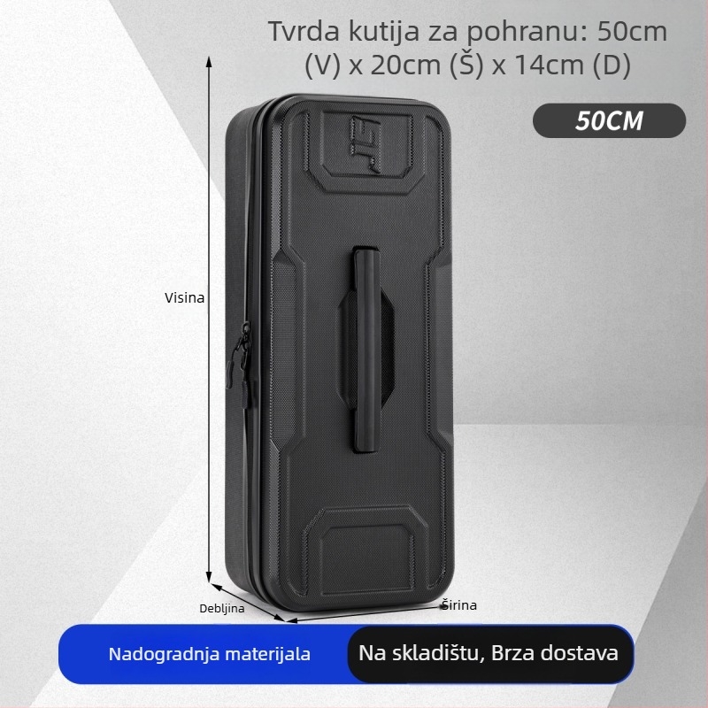 Čvrsta kutija za plovke i torba za štapove s uzorkom karbonskih vlakana — vodootporna futrola za opremu za morski ribolov