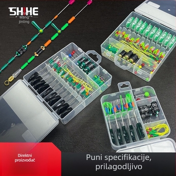 Silikonski set dodataka za ribarsku liniju – komplet šarenih prstena i komponenti