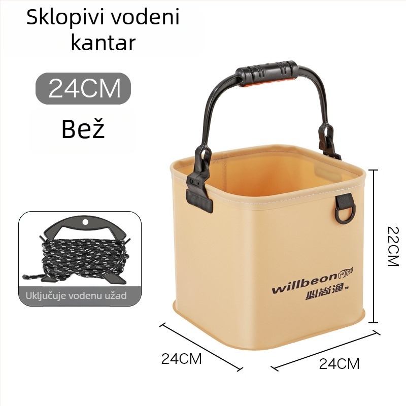 Bishangyu četvrtasta kanta za ribolov PVC i PE