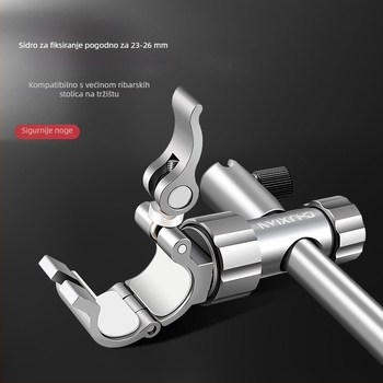 Set dodatne opreme za ribolovni stol, tri dijela, univerzalno lijevo/desno, aluminijska legura, Drooping string