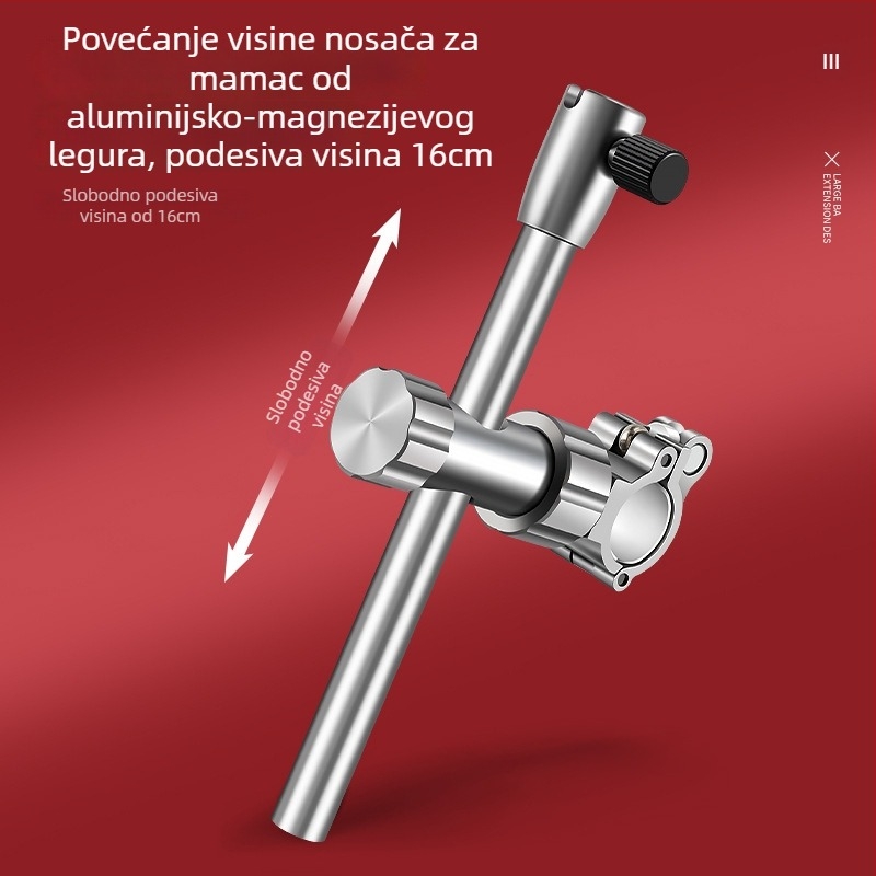 Set dodatne opreme za ribolovni stol, tri dijela, univerzalno lijevo/desno, aluminijska legura, Drooping string