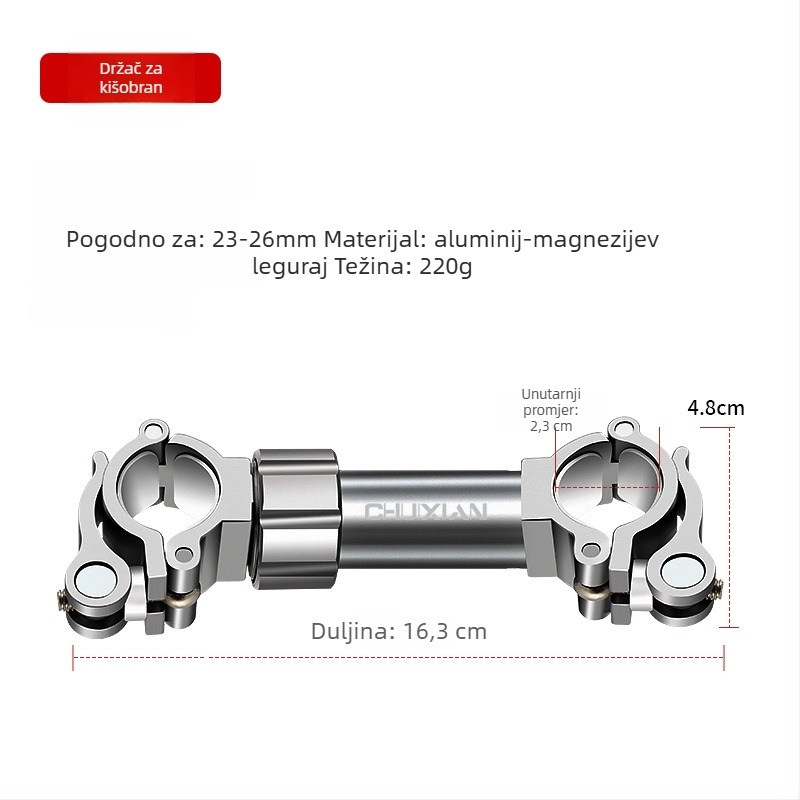 Set dodatne opreme za ribolovni stol, tri dijela, univerzalno lijevo/desno, aluminijska legura, Drooping string