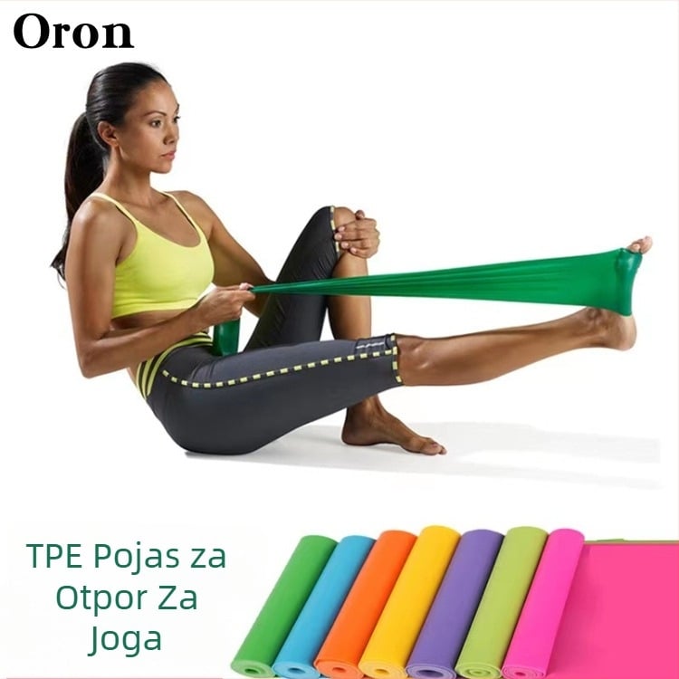 Oron TPE joga rastgnuti remen s debelim latex kabelom za bokove otpor – jednobojni fitness dodatak