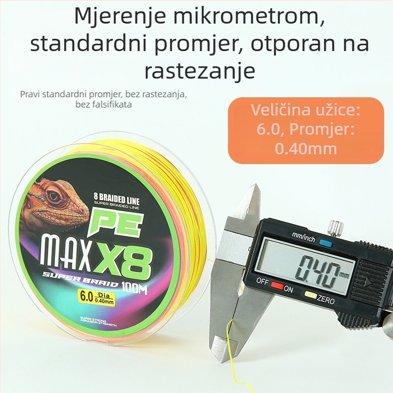 Kant PE 8-vlasična glavna ribarska najlona, 100 m