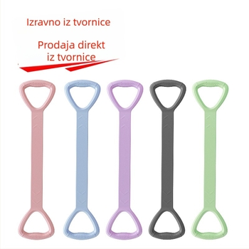 TPE Figure-8 napinjač za jogu i fitness – uže za naprezanje, oblikovanje leđa i ramena, za odrasle