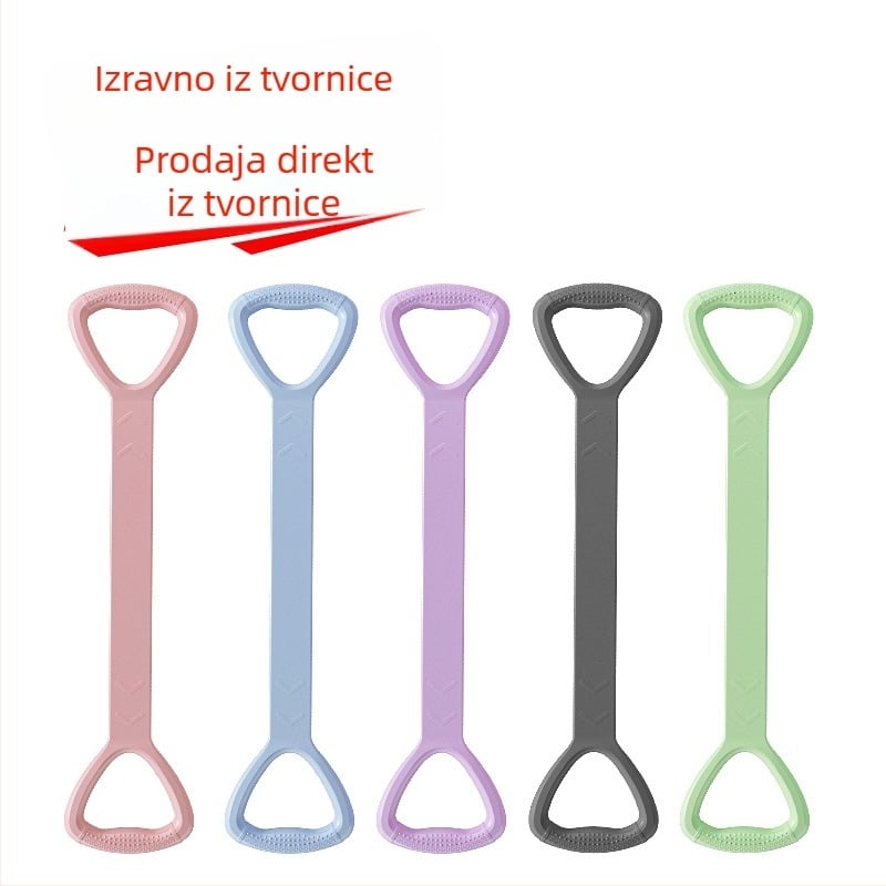 TPE Figure-8 napinjač za jogu i fitness – uže za naprezanje, oblikovanje leđa i ramena, za odrasle