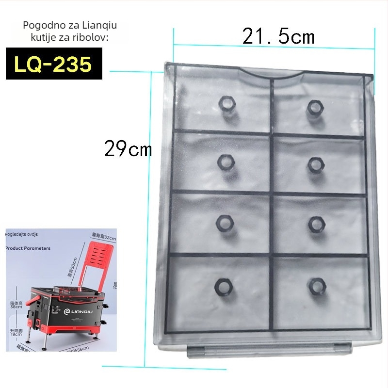 Komplet navlaka za sjedalo kutije za ribolov – univerzalna prilagodba, debeli dizajn, marka Consecutive ball, materijal plast