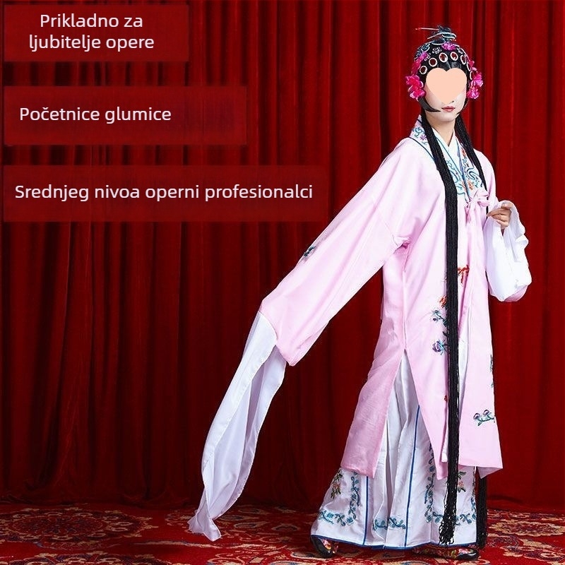 Opera kostim set s vodorukavima za Yue/Huangmei/Peking operu; unisex; glatka tkanina; spandeks 70–80%; proljeće 2025