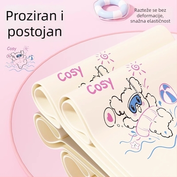 Silicijska kapa za plivanje s karikaturalnim uzorkom, za odrasle (Materijal: silikon, Uzorak: karikatura, Za odrasle, Za plivanje i vodene sportove)