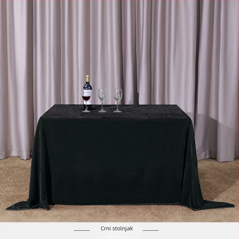 Presvlaka za stol od baršuna, pravokutna, za konferencije i izložbe u uredu, hotelski stil