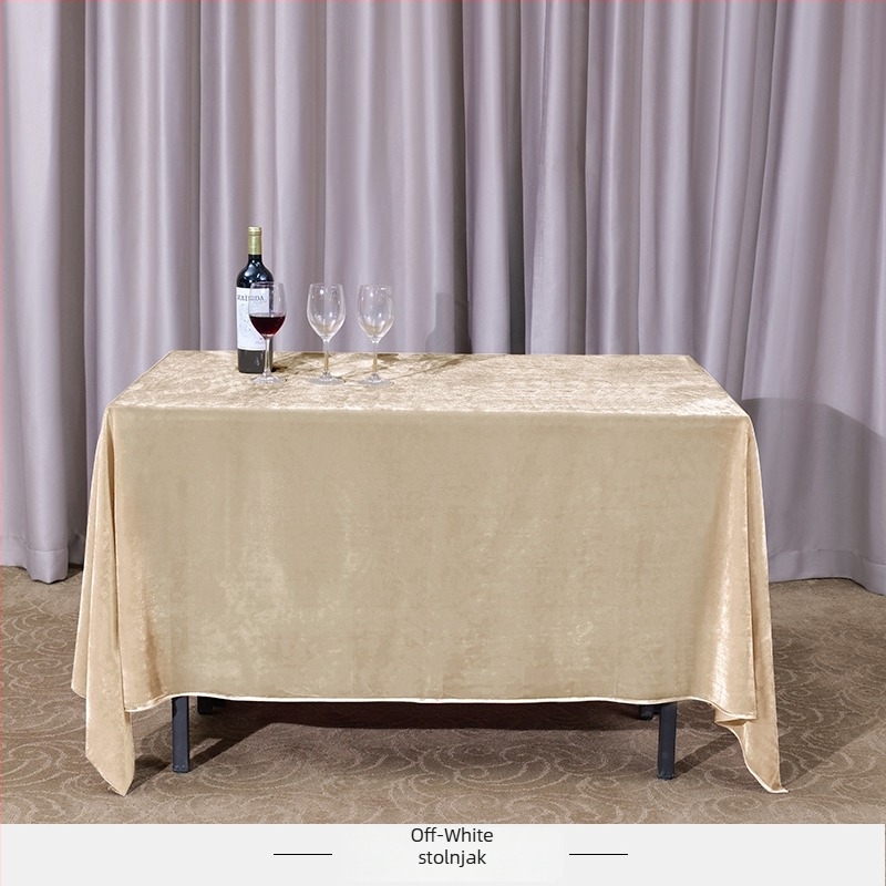 Presvlaka za stol od baršuna, pravokutna, za konferencije i izložbe u uredu, hotelski stil