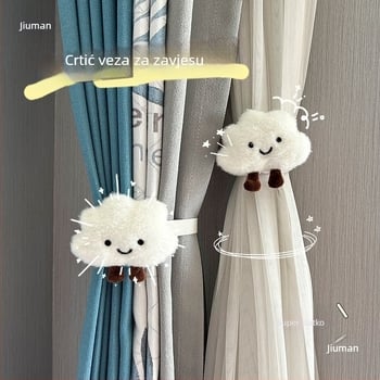 Slatke karikature kaiševa za zavjese za dječju sobu – bez bušenja, jednostavna dekoracija