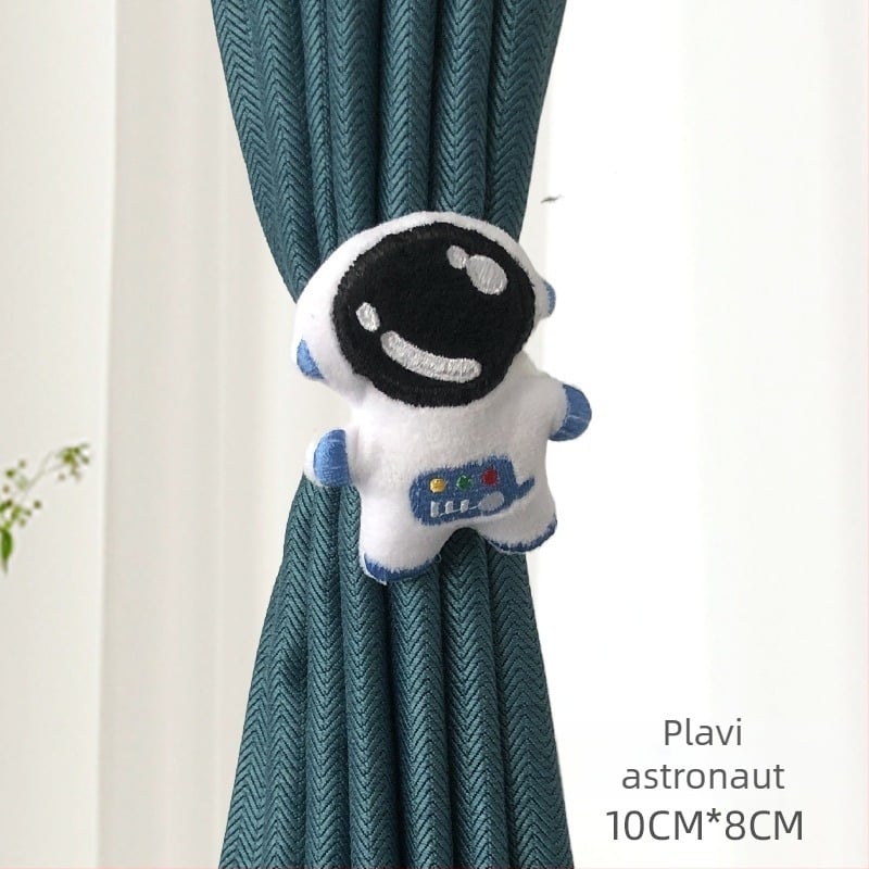 Slatke karikature kaiševa za zavjese za dječju sobu – bez bušenja, jednostavna dekoracija