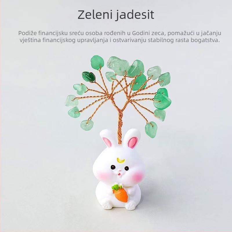 Dvanaest znakova zodijaka – kristalno stablo za ukras, kategorija: nerafinirani kristal, stil: moderni minimalizam
