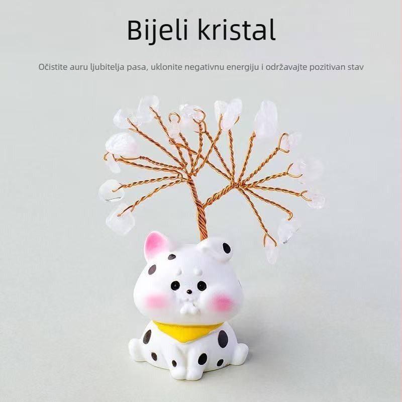 Dvanaest znakova zodijaka – kristalno stablo za ukras, kategorija: nerafinirani kristal, stil: moderni minimalizam