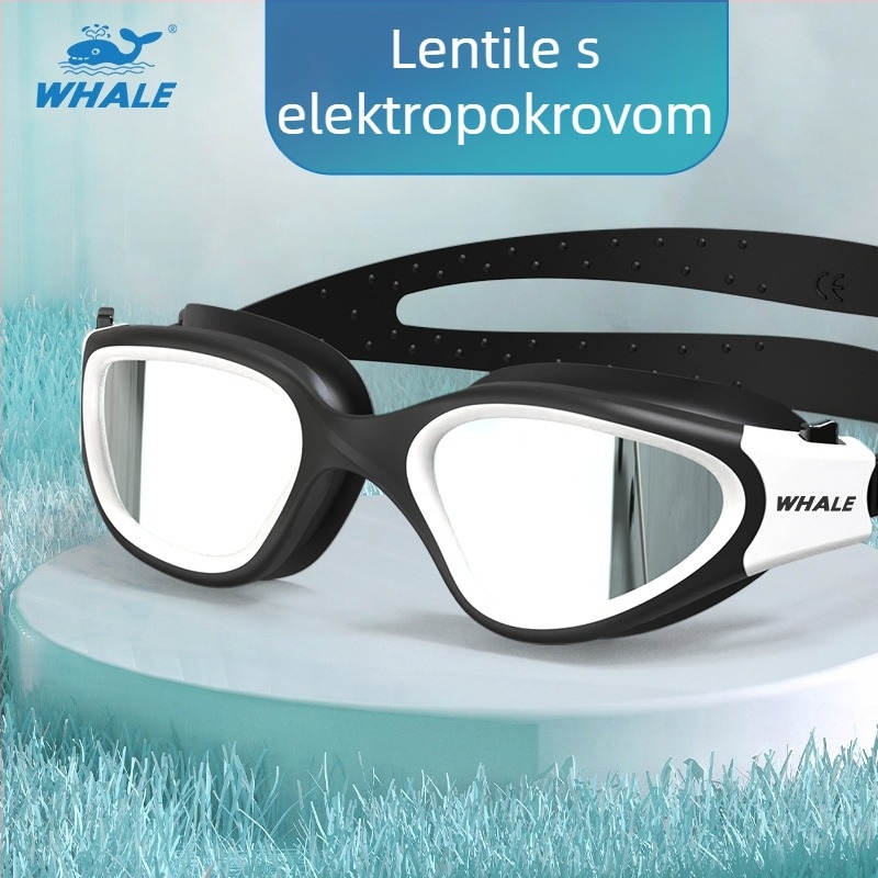 Whale plivačke naočale s receptom, prilagođene za kratkovidnost, leće od polikarbonata, model Cf-7200