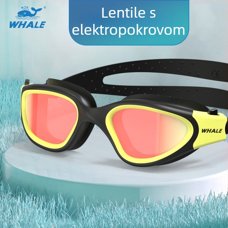 Whale plivačke naočale s receptom, prilagođene za kratkovidnost, leće od polikarbonata, model Cf-7200