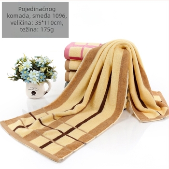 Ručník za kupanje od 100% pamuka, jednostavno tkanje, težina 140–170 g, 32S vlakno