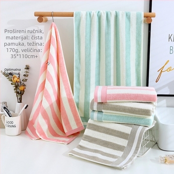Ručník za kupanje od 100% pamuka, jednostavno tkanje, težina 140–170 g, 32S vlakno