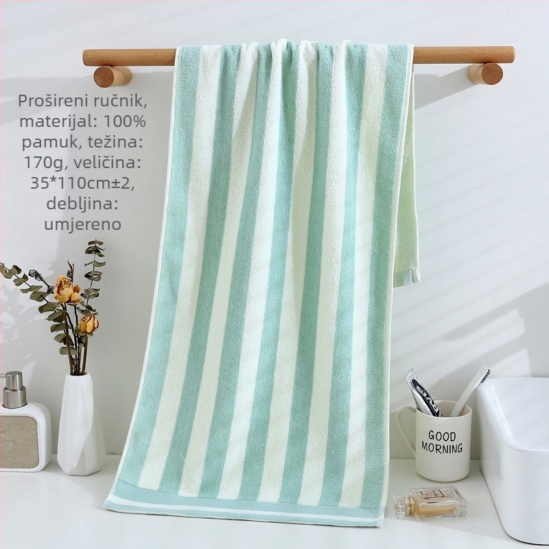 Ručník za kupanje od 100% pamuka, jednostavno tkanje, težina 140–170 g, 32S vlakno