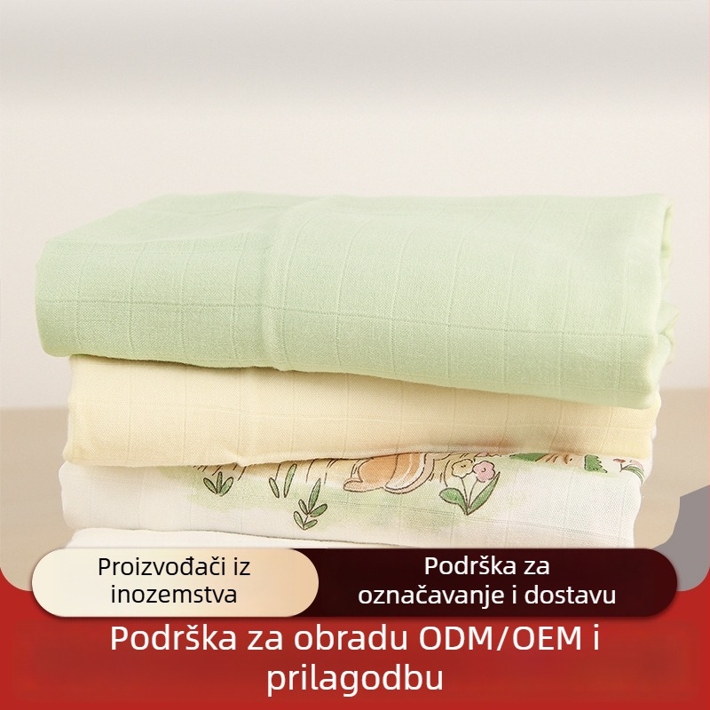 Wrap od bambusovih vlakana za novorođenčad, crtani motiv životinja, pogodno za proljeće, ljeto i jesen