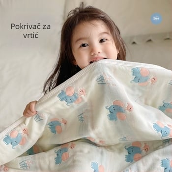 Drizzle šest slojeva gaze deka za bebe, 100% pamuk, ljetna deka za san