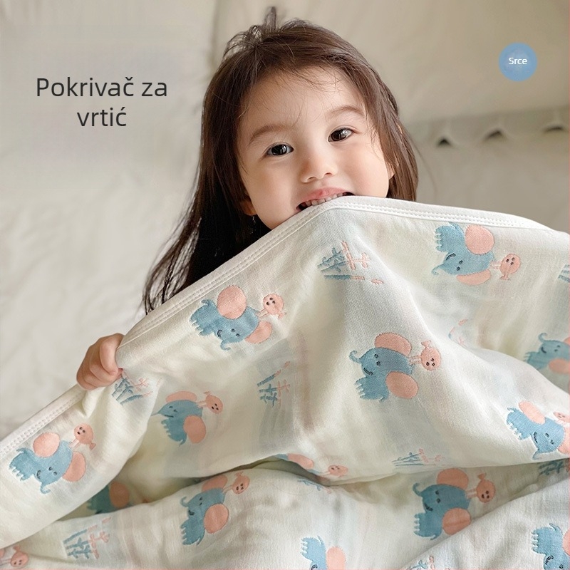 Drizzle šest slojeva gaze deka za bebe, 100% pamuk, ljetna deka za san