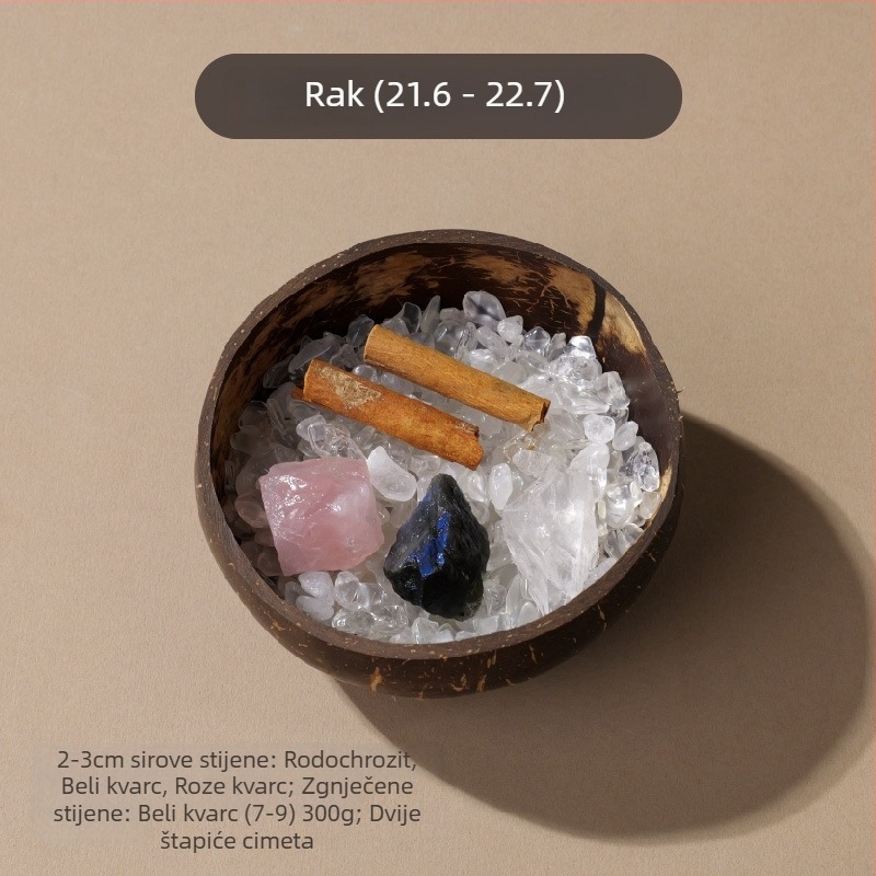 Kristalni difuzni kamen u zdjeli od kokosove ljuske za pohranu nakita i stolnu dekoraciju • Značka: Appen Crystal Crafts • Materijal: Kristal • Kategorija: Geometrija • Stil: Moderna jednostavnost • Pakiranje: PP vrećica