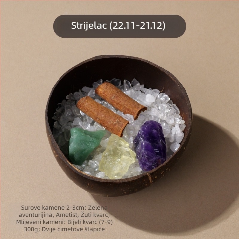 Kristalni difuzni kamen u zdjeli od kokosove ljuske za pohranu nakita i stolnu dekoraciju • Značka: Appen Crystal Crafts • Materijal: Kristal • Kategorija: Geometrija • Stil: Moderna jednostavnost • Pakiranje: PP vrećica
