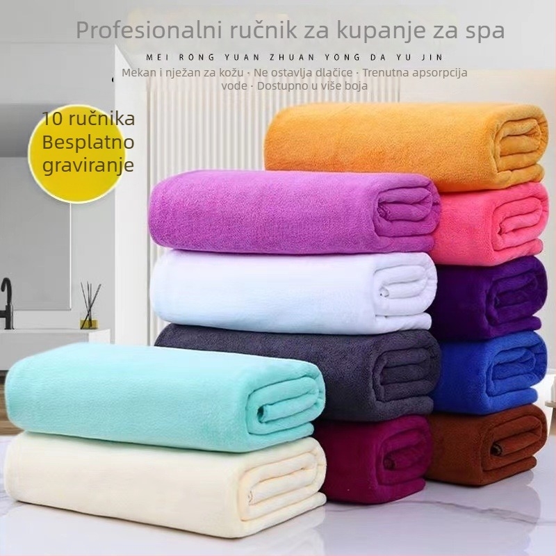 Meke, upijajuće mikrovlaknene ručnike za posteljno pospremanje u hotelima, spa i beauty salonima; dostupne za maloprodaju i veleprodaju, uz mogućnost prilagodbe logotipa.